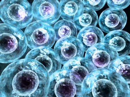 Photo for Human cells background. 3d render - Royalty Free Image