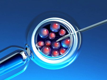 Photo for IVF. In vitro fertilization. 3d render - Royalty Free Image