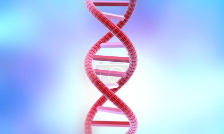Foto de ADN humano. 3d renderizar - Imagen libre de derechos
