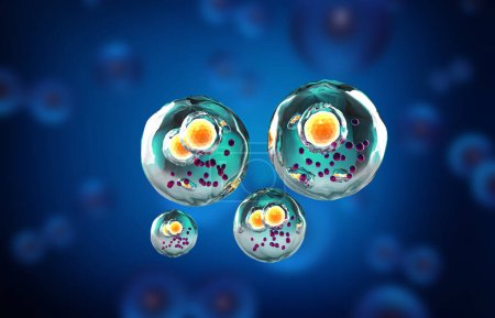Photo for Human cells. Cell background. 3d illustration - Royalty Free Image