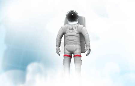 Photo for Spaceman in space. 3d illustration - Royalty Free Image