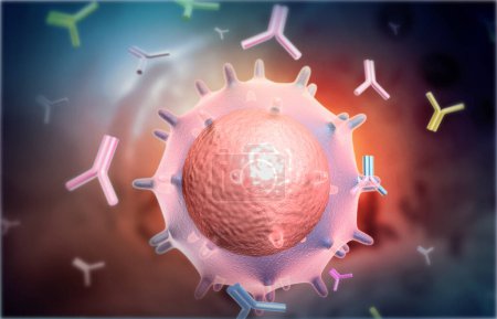 Foto de Antecedentes del virus abstracto. Hepatitis, influenza H1N1, Gripe, Covid 19, SIDA. ilustración 3d - Imagen libre de derechos
