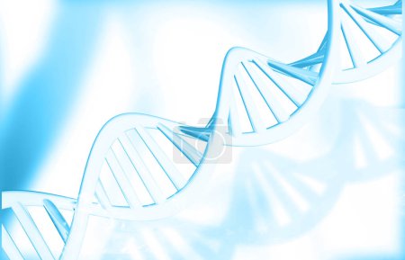 Foto de Cadena de ADN antecedentes científicos. ilustración 3d - Imagen libre de derechos