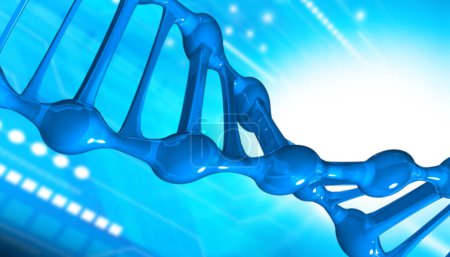 Téléchargez les photos : Structure ADN contexte scientifique. Illustration 3d - en image libre de droit