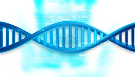 Photo for Modern DNA technology concept. 3d illustration - Royalty Free Image