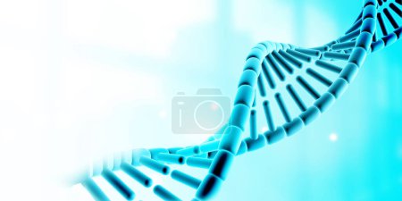 Téléchargez les photos : ADN brin de fond scientifique. Illustration 3d - en image libre de droit