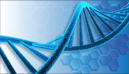 Foto de Estructura del ADN en base científica. ilustración 3d - Imagen libre de derechos