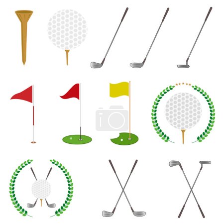 Foto de Paquete Clipart de golf, Paquete de vectores de golf, Golf ilustración, Vector deportivo, Paquete Clipart de deportes, silueta - Imagen libre de derechos