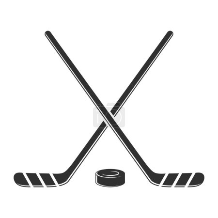 Illustration for Ice Hockey Vector, Hockey Vector, Sports illustration, Hockey, vector, Ice Hockey silhouette, silhouette, Sports silhouette, Game vector, Game tournament, Hockey Tournament, champions league, - Royalty Free Image
