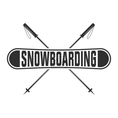 Illustration for Snowboarding Typography Snowboarding Vector, Snowboard Typography, Typographic Winter Thrill, Winter Sports, Snowboarding Typography Adventure, Graphic Snowboarding Typography, Extreme Snowboarder Graphic Design, Snowboarding Vector Artwork - Royalty Free Image
