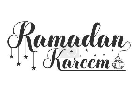Ramadan Kareem Typografie Vektor, Ramadan Kareem Kalligraphie Design, Elegante islamische Typografie für Ramadan-Grüße, Ramadan Kareem Feier Vektor Illustration, Traditionelle islamische Kalligraphie für Ramadan Kareem