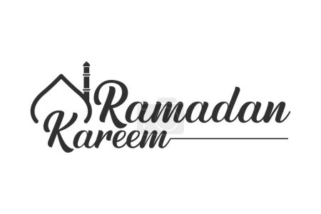 Ramadan Kareem Typografie Vektor, Ramadan Kareem Kalligraphie Design, Elegante islamische Typografie für Ramadan-Grüße, Ramadan Kareem Feier Vektor Illustration, Traditionelle islamische Kalligraphie für Ramadan Kareem