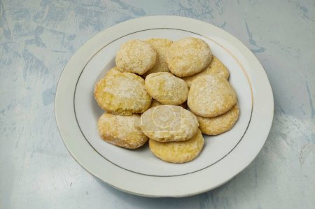 Indonesian food- typical South Sulawesi flour pastry, made from rice flour