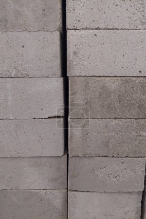 Photo for The light brick texture has a unique texture suitable for background - Royalty Free Image