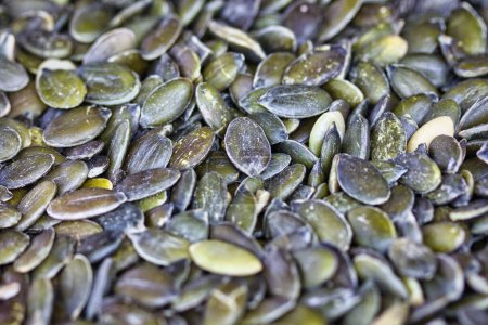 Photo for Background close up of pumpkin seeds - Royalty Free Image