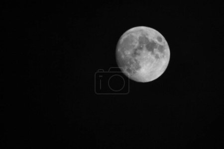 Foto de Luna llena en el cielo nocturno - Imagen libre de derechos