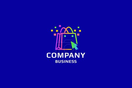 Ilustración de Plantilla de vector de logotipo de empresa global - Imagen libre de derechos