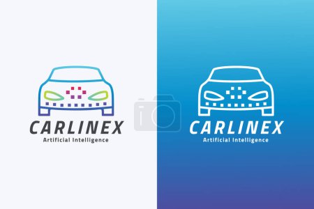 Téléchargez les illustrations : Logo de service de voiture Linex Pro - en licence libre de droit