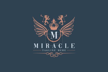 Ilustración de Logotipo de letra milagrosa M - Imagen libre de derechos