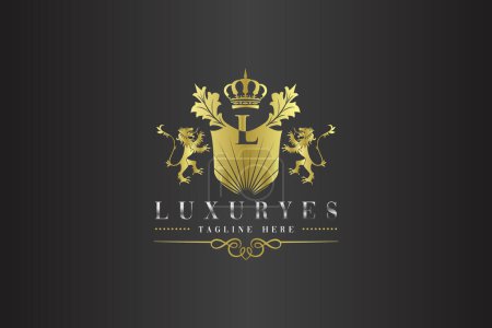 Luxuryes Buchstabe L Logo