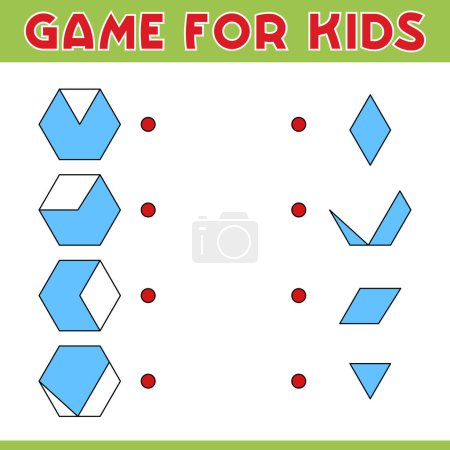 Illustration for Mathematics educational children game. Study counting, numbers, addition. Vector illustration - Royalty Free Image