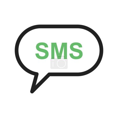 Photo for Chat, sms, communicate icon vector image. Can also be used for IT and communication. Suitable for use on web apps, mobile apps and print media. - Royalty Free Image