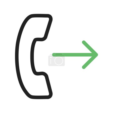 Call, outgoing, connection icon vector image. Can also be used for IT and communication. Suitable for use on web apps, mobile apps and print media.