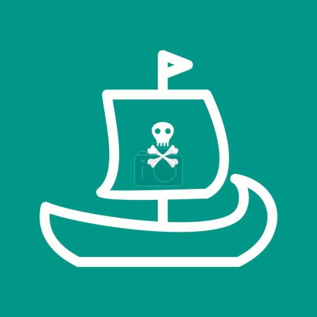 Photo for Pirate Line Multicolor Icons.Suitable for Mobile Apps, Websites, Print, Presentation, Illustration, and Templates. - Royalty Free Image