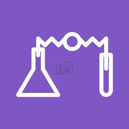 Chemielinie Mehrfarbige Symbole. Geeignet für mobile Apps, Websites, Print, Präsentation, Illustration und Vorlagen. 