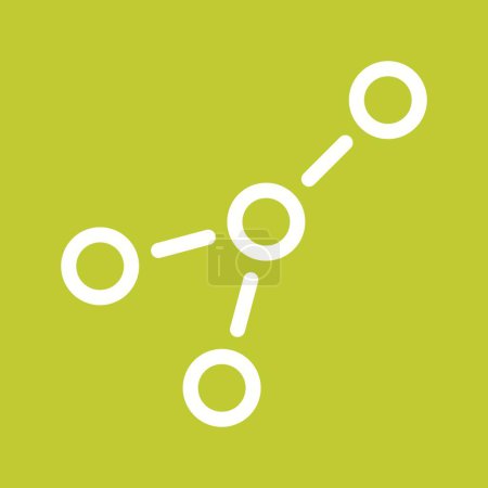 Chemielinie Mehrfarbige Symbole. Geeignet für mobile Apps, Websites, Print, Präsentation, Illustration und Vorlagen. 
