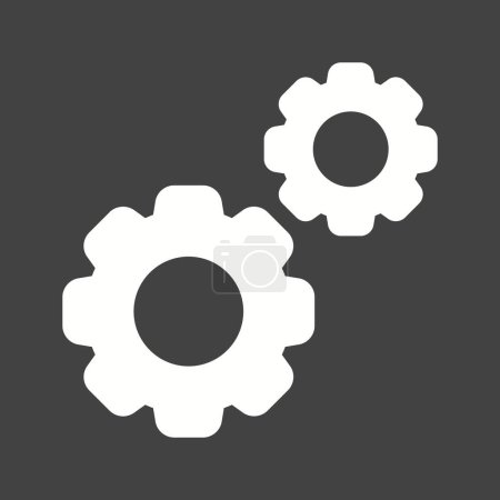 Photo for Gear, control, settings icon vector image. Can also be used for business management. Suitable for use on web apps, mobile apps and print media. - Royalty Free Image