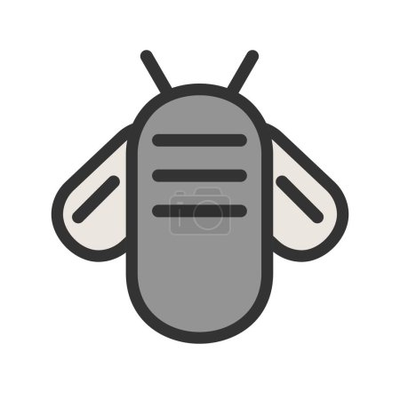 Honeybee, bee, honey icon vector image. Can also be used for seasons. Suitable for mobile apps, web apps and print media.