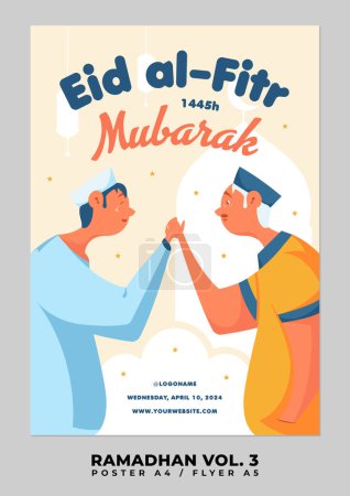 Bündelsammlung von Eid Mubarak und Ramadan oder Ramadhan Islamic Poster und Banner