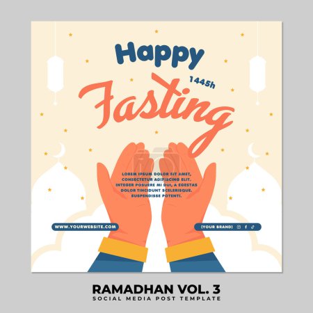 Colección de paquetes de Eid Mubarak y Ramadán o Ramadán Islamic Social Media Post