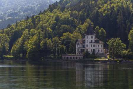 Foto de Lago Grundlsee, Alpes austríacos, Salzkammergut, Ausseerland, Austria - Imagen libre de derechos
