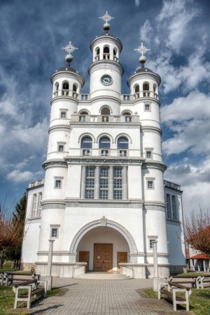Photo for The catholic church of the holy trinity, Odranci, Slovenia - Royalty Free Image