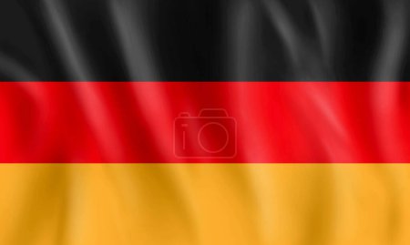 Foto de Ilustración de la bandera de Alemania estilo 3d - Imagen libre de derechos
