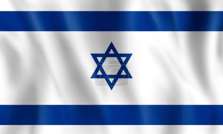 Photo for Flag of Israel. Independence Day of Israel - Royalty Free Image