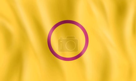 Photo for Illustration of inter sexual flag flying. - Royalty Free Image