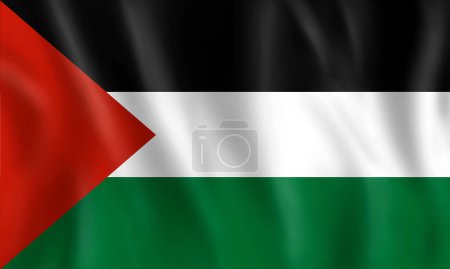 Photo for Flag of Israel. Independence Day of Palestine - Royalty Free Image