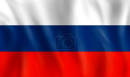 Flagge der Russischen Föderation. Unabhängigkeitskonzept.