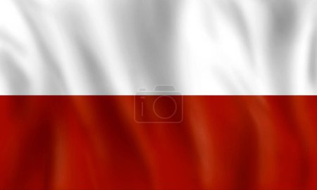 Foto de La bandera de Polonia, una bandera de un país en Europa. - Imagen libre de derechos