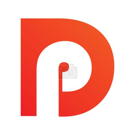 letter DP logo icon design