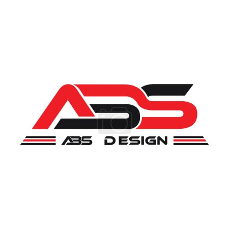 Diseño abstracto del logotipo de las letras ABS. Plantilla de logotipo de juego ABS vector mejor identidad de la empresa. Logotipo BAS O SBA 