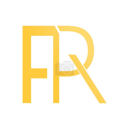 FR Brief Logo Design Vektor-Vorlage. FR-Logo-Design beste Unternehmensikone. RF besten Symbol-Design Lizenzgebühren kostenlos herunterladen.
