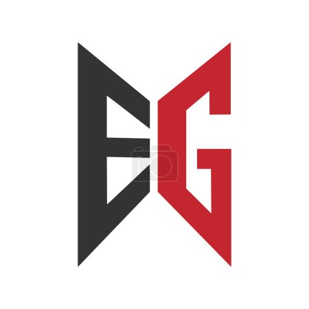 Abstract EG letter logo design. EG logo best brand icon logo design. GE logo or EG logo template vector royalty business logo free  download or premium download