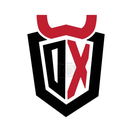 DX letters logo design. XD logo monogram icon design. DX logo icon company royalty free download