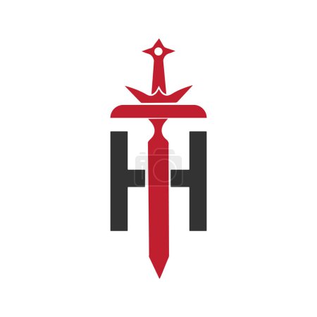 Téléchargez les illustrations : H et initiale h logo h icône vectorielle - en licence libre de droit