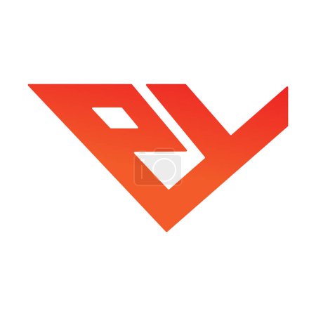 v Brief Logo Design Vorlage Vektorsymbol basiert
