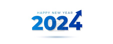 Téléchargez les illustrations : 2024 Bonne année poster, bannière, carte de voeux design. - en licence libre de droit
